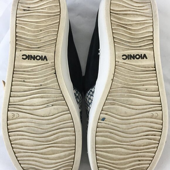 Vionic Women's De Metra Snake Skin Leather Pattern Loafer Slip Ons Size 8 GREAT - Picture 7 of 8